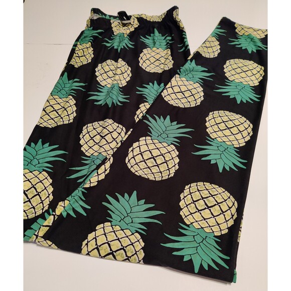 3X-5X/X-Plus‎ Size Women Buttery Soft Green Pineapple Leggings - Picture 6 of 9